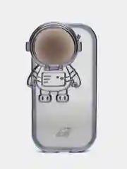 Хром чехол для iPhone 15 Pro Max, 15 Pro, 11, 12, 13, 14, 14 Pro, 13 Pro, 12 Pro АСТОРОНАВТ