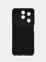 Черный чехол для Tecno Spark GO 2024 / 20 / 20C / Го 2024 противоударный с металлической подставкой