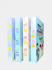 Синий блокнот k-pop BTS в подарочной коробке с замком