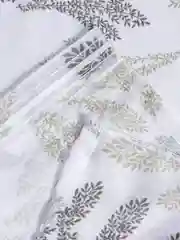 Тюль лен готовая на широкой ленте