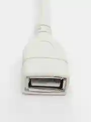 Белый кабель удлинитель USB с выключателем, 2 А, 0.3 м