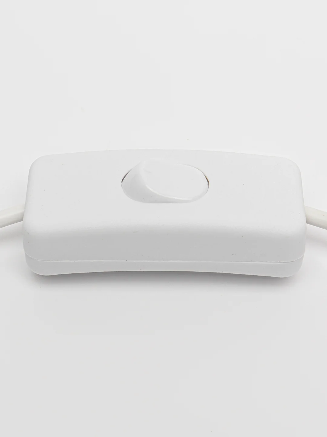 Белый кабель удлинитель USB с выключателем, 2 А, 0.3 м