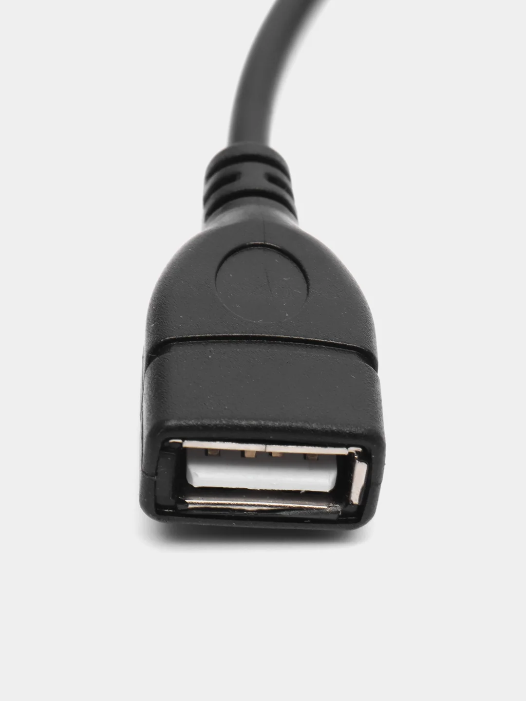 Белый кабель удлинитель USB с выключателем, 2 А, 0.3 м