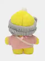 Желтый мягкая утиная игрушка Mimis Lalafanfan, с розовыми щёчками