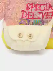 Желтый мягкая утиная игрушка Mimis Lalafanfan, с розовыми щёчками