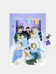 Сиреневый блокнот k-pop BTS в подарочной коробке с замком