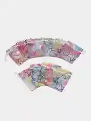 Белый мешочки из органзы 10 штук в наборе