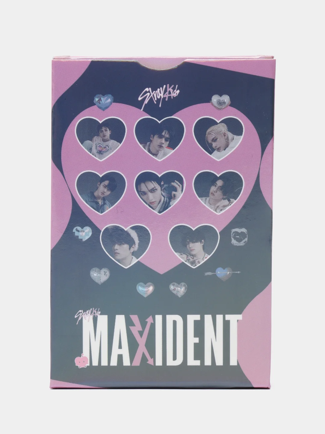 Розовый карточки kpop Stray Kids,  Стрей Кидс, 55 штук