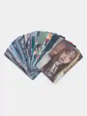 Бордовый карточки женской kpop группы NewJeans, 55 штук
