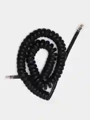 Кабель телефонный витой Hama 4p4c (m-m) 1.5м, черный, H-44842