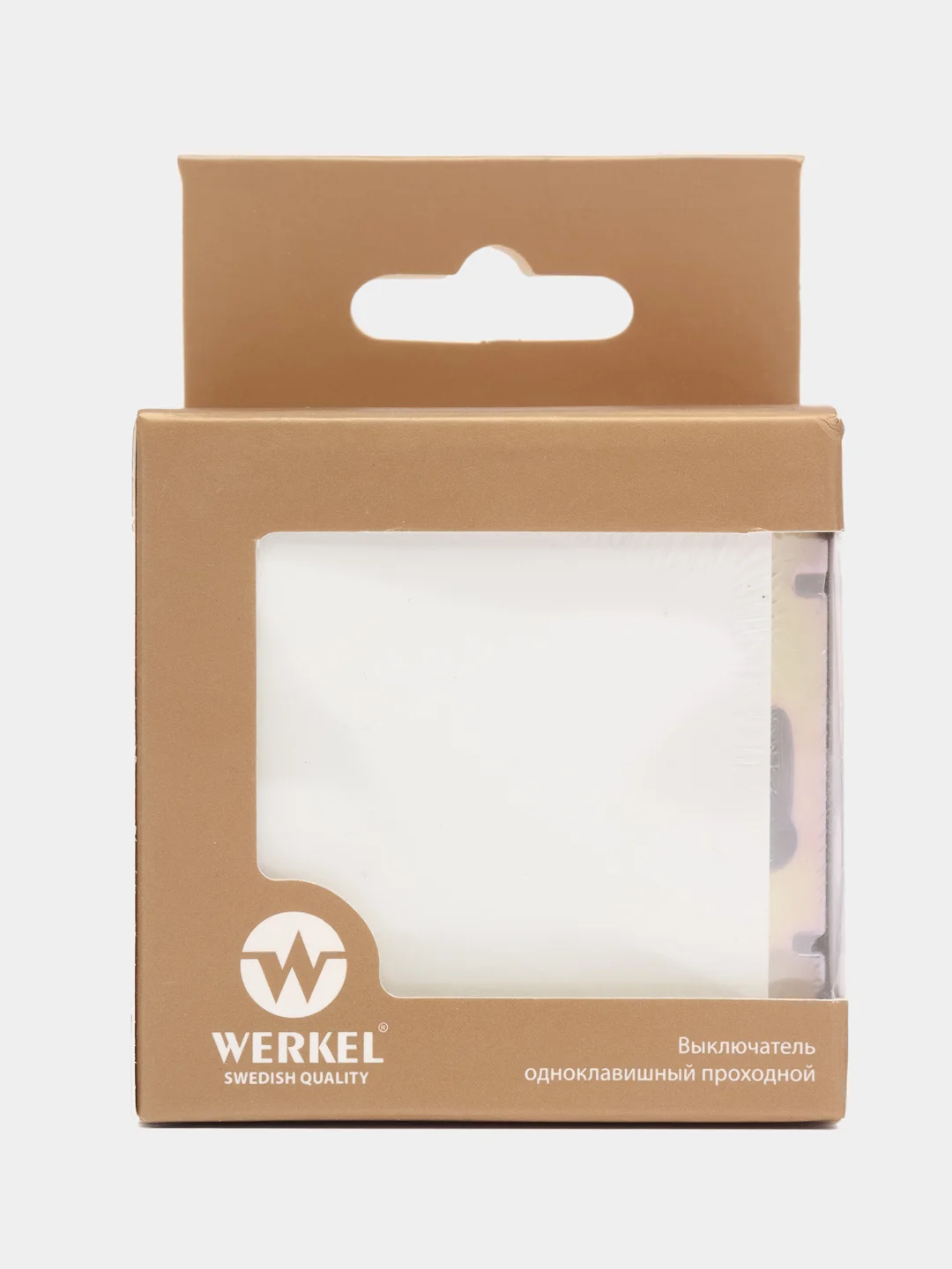 Выключатель одноклавишный проходной белый Werkel 10А механизм белый WL01-SW-1G-2W W1112001