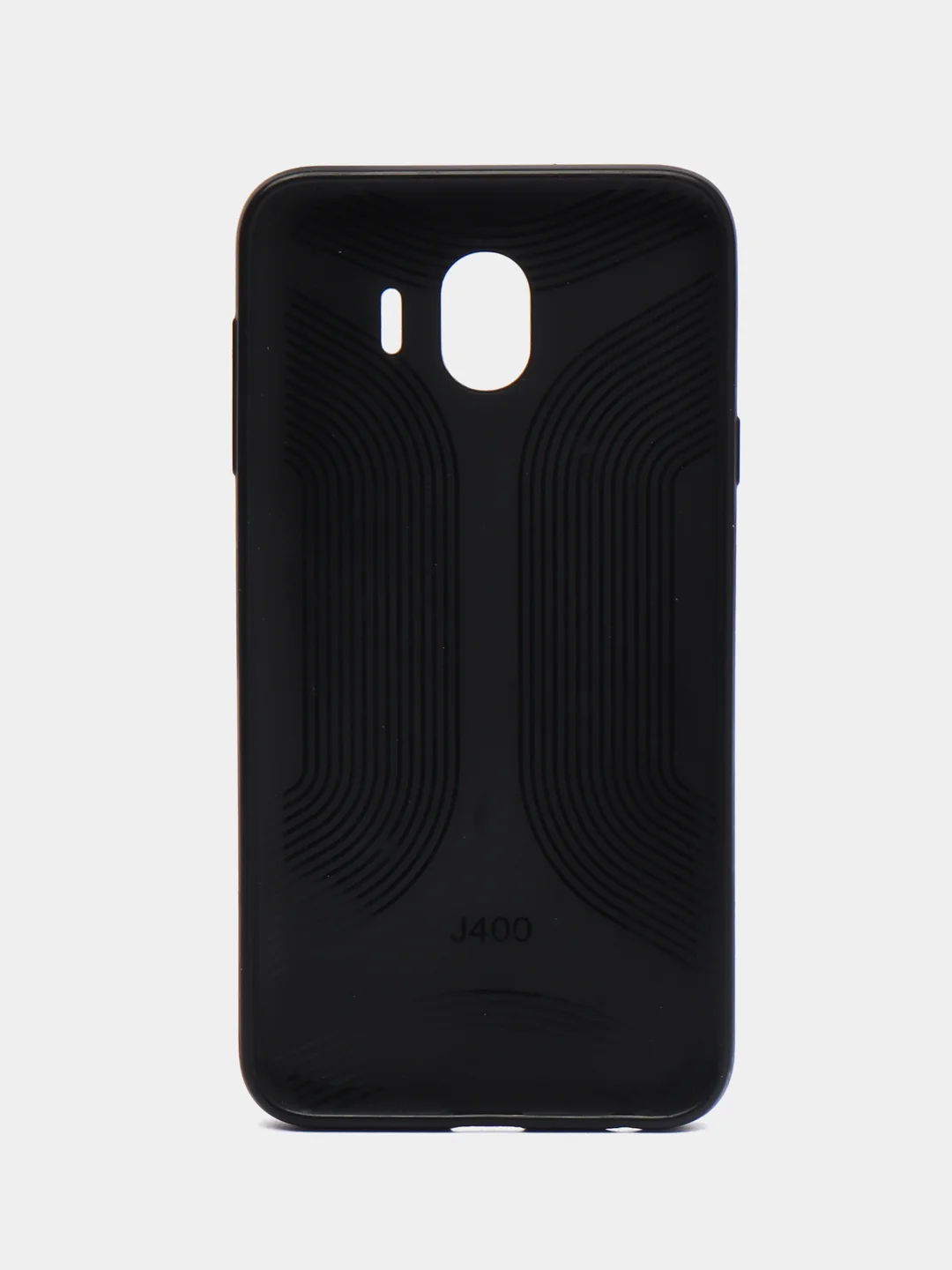 Чехол из экокожи чёрный для Samsung J4 2018