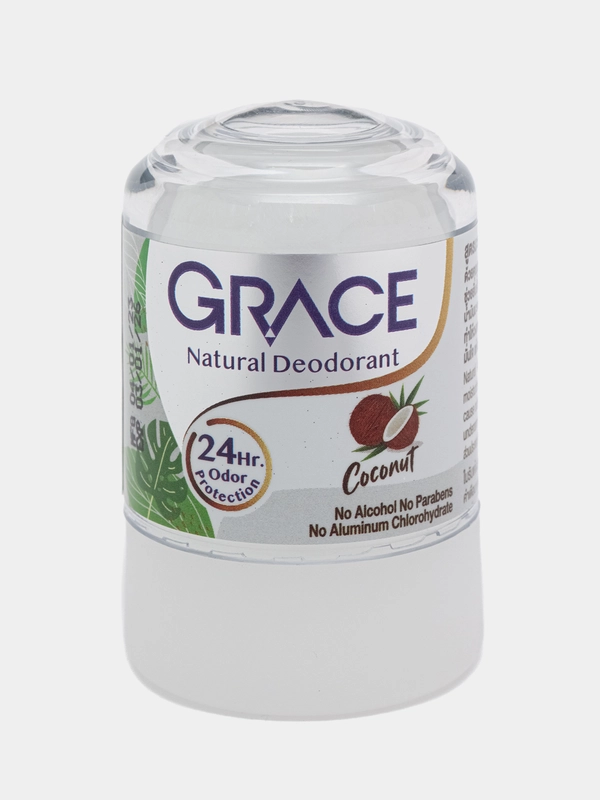 Натуральный кристаллический дезодорант GRACE(минеральный) 50 гр/ Тайская косметика