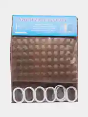 Бежевый штора для ванной комнаты 3D