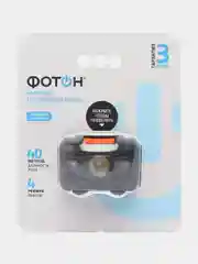 Фонарь налобный светодиодный, 1W, 3 x LR03 в комплекте