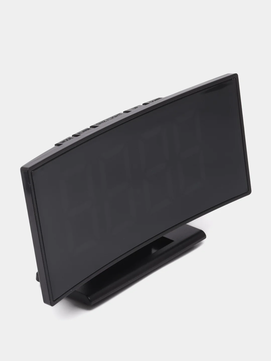 Черный настольные LED-цифровые часы, будильник, термометр