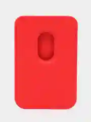 Красный картхолдер MagSafe для iPhone / Айфон