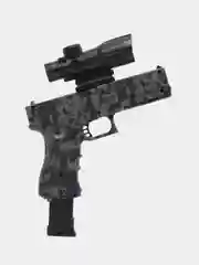 Песочный хаки автомат SUPER POWER MACHINE GUN, пневмотический, с электрическим приводом