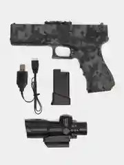 Песочный хаки автомат SUPER POWER MACHINE GUN, пневмотический, с электрическим приводом