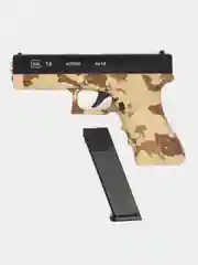 Песочный хаки пистолет Glock 18 композитный AIR SPORT GUN A1 (USE 6MM BB BULLET)