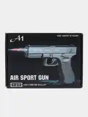 Тёмно-зелёный пистолет Glock 18 композитный AIR SPORT GUN A1 (USE 6MM BB BULLET)