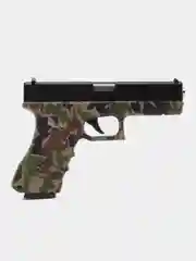 Тёмно-зелёный пистолет Glock 18 композитный AIR SPORT GUN A1 (USE 6MM BB BULLET)