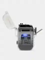 Серебряный зажигалка электронная, USB, импульсная