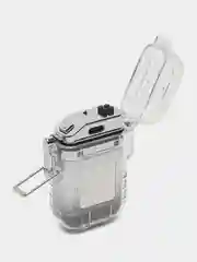 Серебряный зажигалка электронная, USB, импульсная