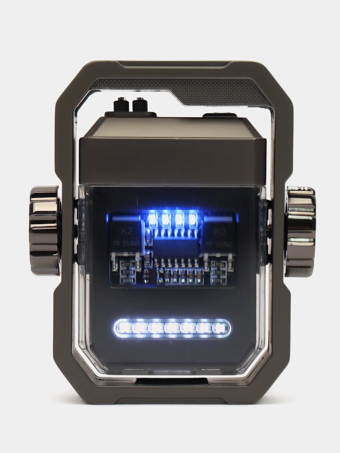 Хром зажигалка электронная, USB, импульсная
