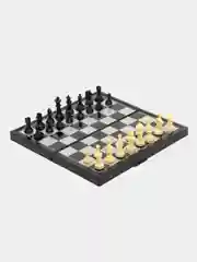 Настольная игра 3 в 1": нарды, шахматы, шашки, магнитная доска, 24,5 х 24,5 см