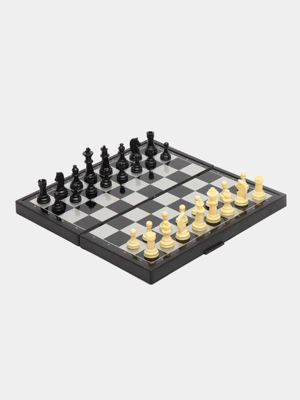Настольная игра 3 в 1": нарды, шахматы, шашки, магнитная доска, 24,5 х 24,5 см