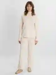 Молочный костюм женский лапша