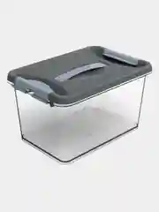 Контейнер / ящик прозрачный с защелками и ручкой КЛИК Martika
