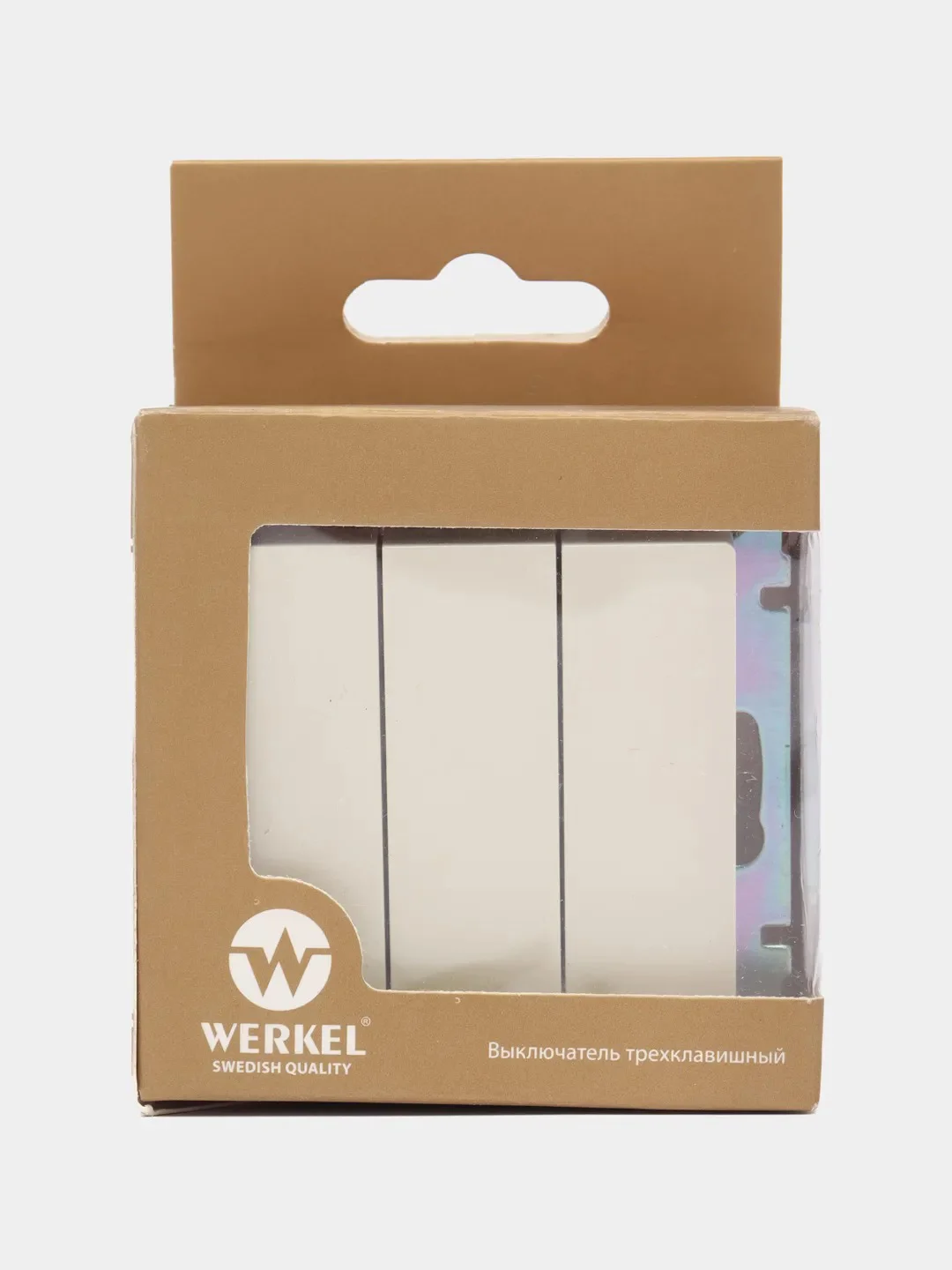 Выключатель трехклавишный слоновая кость Werkel  WL03-SW-3G-ivory W1130003