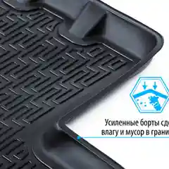 Коврики в салон Rival Renault Logan II SD 14- / Logan Stepway SD 18-, полиуретан, 14702001