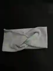 Серый меланж повязка на голову женская, спортивная