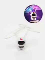 Аккумуляторный мини дрон - бикоптер летающий космонавт,игрушка bicopter spaceman астронавт