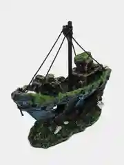 Декорация для аквариума "Затонувший корабль", 13,5 х 5 х 12 см