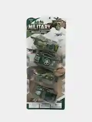 Набор военной техники 4 шт., модельки машин, танк, набор игрушечных военных машин