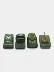 Набор военной техники 4 шт., модельки машин, танк, набор игрушечных военных машин