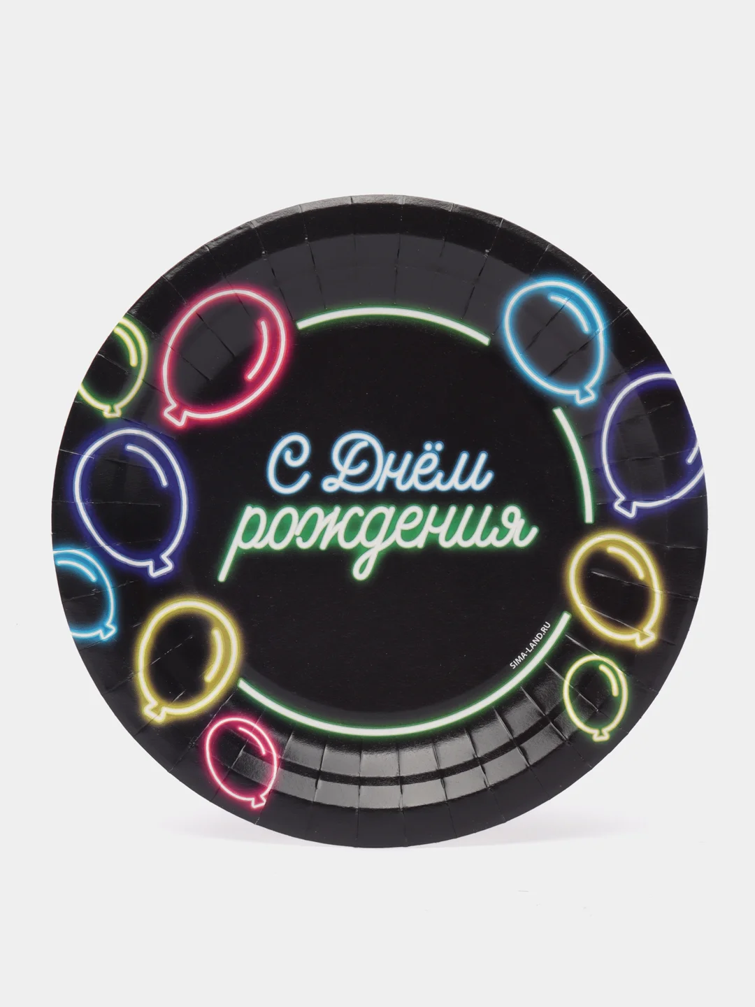 Черный наборы одноразовой посуды/ Новогодние тарелки бумажные одноразовые, в наборе 6/10/20 шт