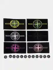 Разноцветный патч stone island на одежду, нашивка стон Айленд