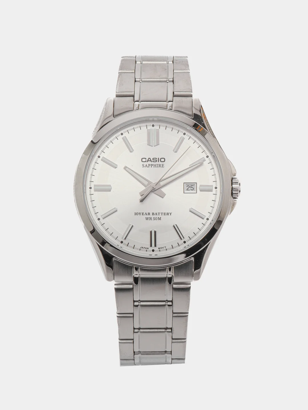 Белый японские наручные часы Casio Collection MTS-100