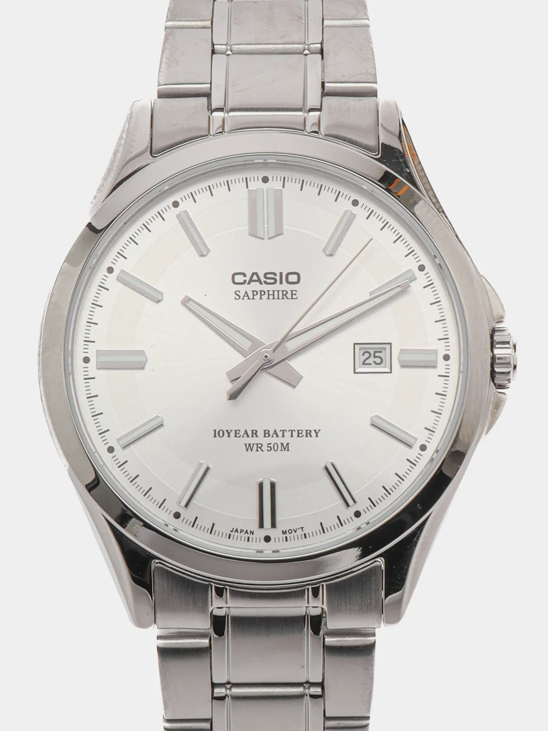 Белый японские наручные часы Casio Collection MTS-100
