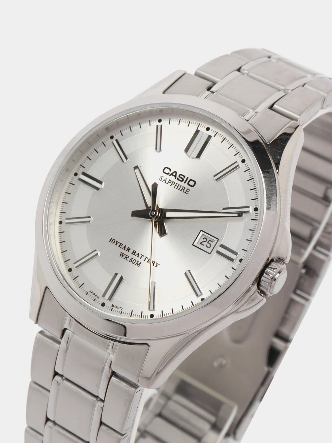 Белый японские наручные часы Casio Collection MTS-100