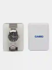 Серебряный японские наручные часы Casio Collection MTS-100