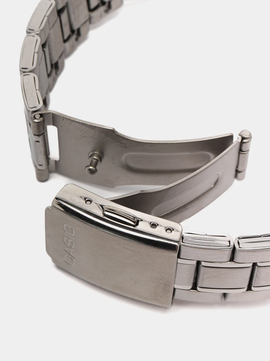 Серебряный японские наручные часы Casio Collection MTS-100