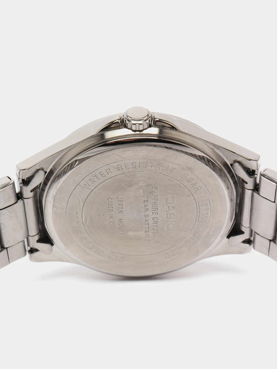 Серебряный японские наручные часы Casio Collection MTS-100