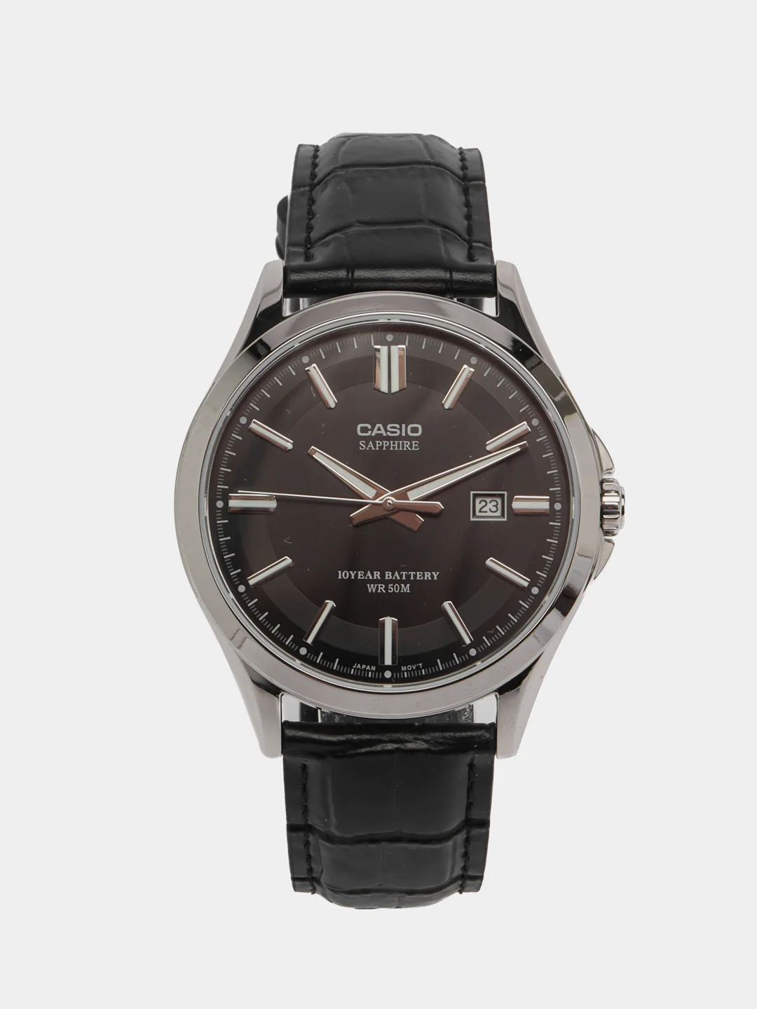 Черный японские наручные часы Casio Collection MTS-100
