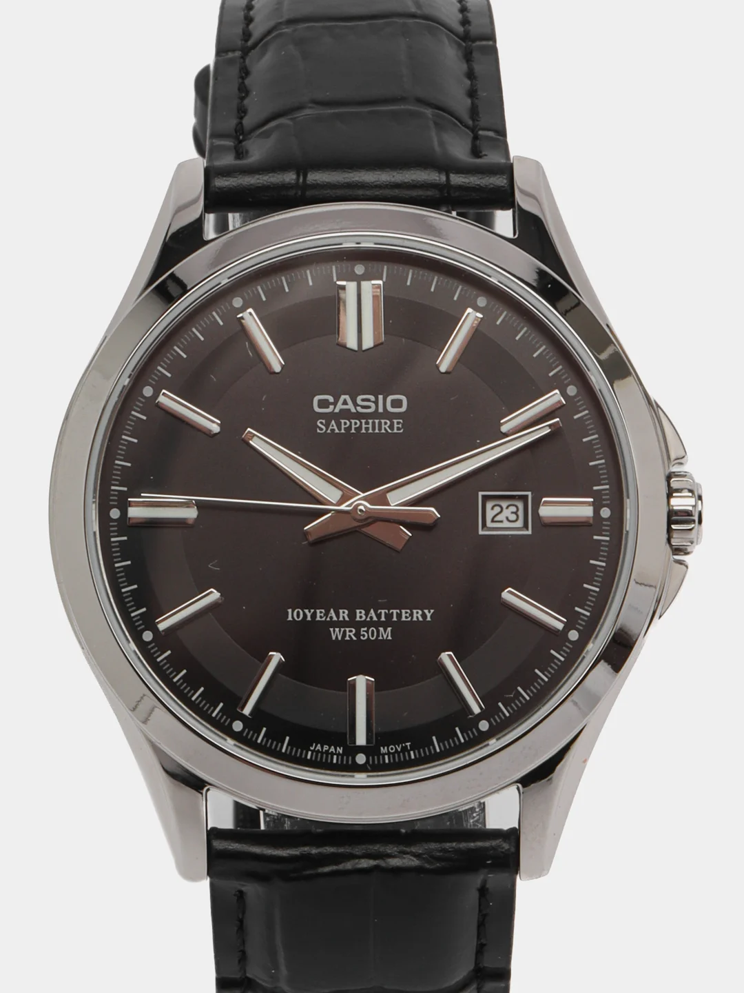 Черный японские наручные часы Casio Collection MTS-100